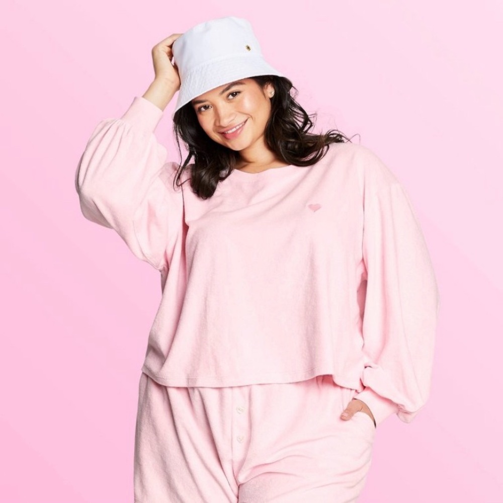 Stoney Clover x Target cropped pink sweatshirt size 1x
